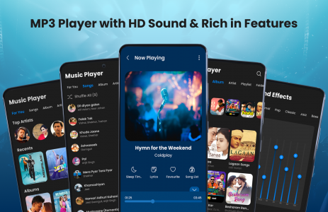 اسکرین شات برنامه Music Player - MP3 Player App 1