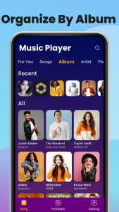 اسکرین شات برنامه Music Player & MP3 - XMusic 5