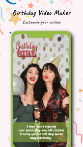 اسکرین شات 2 برنامه Birthday Video Maker