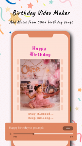اسکرین شات 4 برنامه Birthday Video Maker