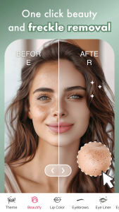 اسکرین شات برنامه Makeup Camera Hair Face Editor 3
