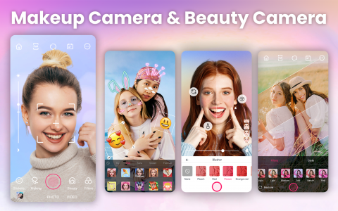 اسکرین شات برنامه Beauty Camera: Sweet Camera 1