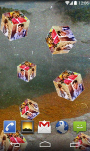 اسکرین شات برنامه 3D Photo Cube Live Wallpaper 3