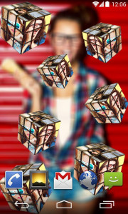اسکرین شات برنامه 3D Photo Cube Live Wallpaper 1