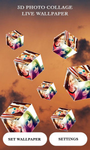 اسکرین شات برنامه 3D Photo Cube Live Wallpaper 4