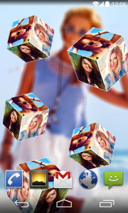 اسکرین شات برنامه 3D Photo Cube Live Wallpaper 2