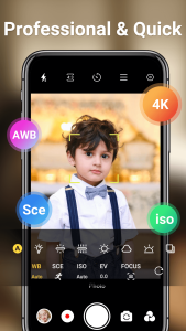 اسکرین شات 2 برنامه Camera for Android - HD Camera