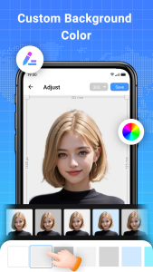 اسکرین شات 4 برنامه ID Photo: Passport Photo Maker