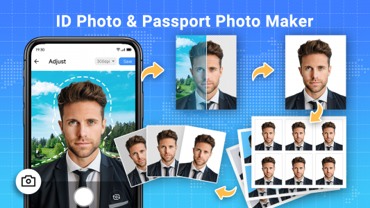 اسکرین شات برنامه ID Photo: Passport Photo Maker 1