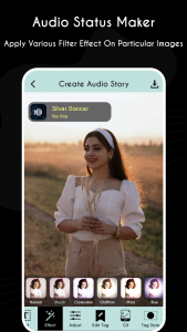 اسکرین شات 4 برنامه Audio Status Maker With Photo
