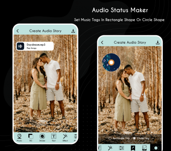 اسکرین شات 2 برنامه Audio Status Maker With Photo