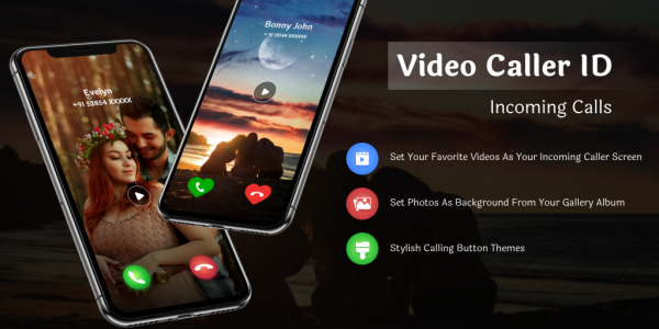 اسکرین شات 1 برنامه Video Caller ID Incoming Call