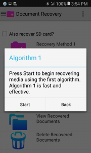 اسکرین شات 2 برنامه Document Recovery