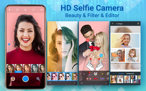 اسکرین شات برنامه HD Camera Selfie Beauty Camera 1
