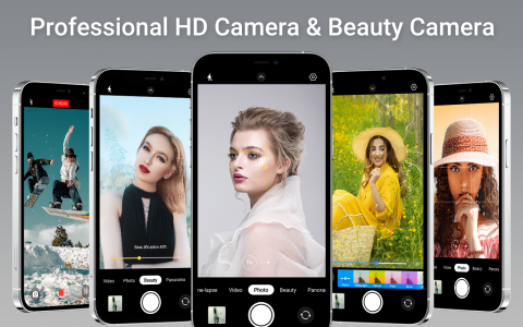 اسکرین شات برنامه HD Camera iphone Beauty Camera 1