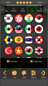 اسکرین شات 8 برنامه Sharingan - Eye And Hair Color