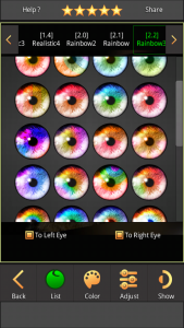 اسکرین شات 8 برنامه FoxEyes - Change Eye Color