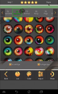 اسکرین شات 3 برنامه FoxEyes - Change Eye Color