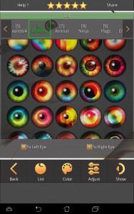 اسکرین شات برنامه FoxEyes - Change Eye Color 3