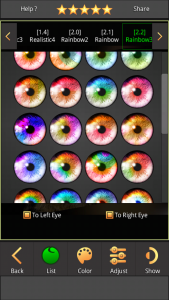 اسکرین شات برنامه FoxEyes - Change Eye Color 8