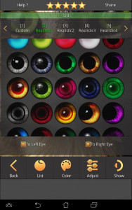 اسکرین شات برنامه FoxEyes - Change Eye Color 5