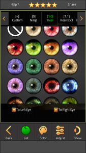 اسکرین شات برنامه FoxEyes - Change Eye Color 7