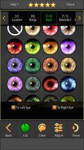اسکرین شات 7 برنامه FoxEyes - Change Eye Color