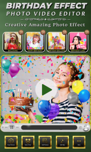 اسکرین شات برنامه Birthday Effect Video Maker 5