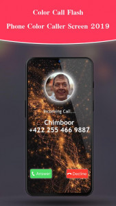 اسکرین شات برنامه Color Call Flash - Phone Color Caller Screen 2019 2