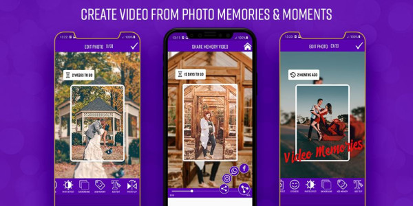 اسکرین شات 1 برنامه Memories Photo Video Maker