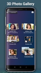 اسکرین شات 2 برنامه Photo Gallery 3D & Album Vault