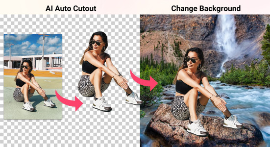 اسکرین شات 1 برنامه Background Eraser - Remove BG