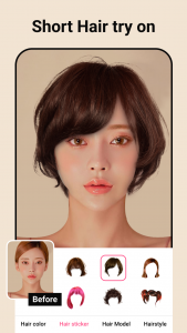 اسکرین شات برنامه Hair Color Changer 4