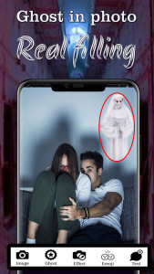 اسکرین شات 3 برنامه Ghost Photo Editor: Scary