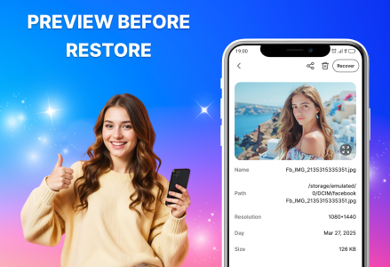 اسکرین شات 3 برنامه Photo Recovery, All Restore