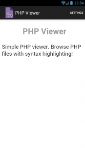 اسکرین شات برنامه PHP Viewer 1