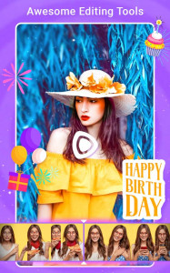 اسکرین شات برنامه Birthday Photo Video Maker 7