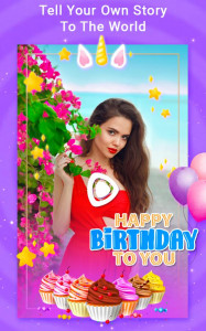 اسکرین شات برنامه Birthday Photo Video Maker 2