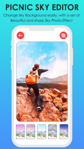 اسکرین شات 3 برنامه PicNic Sky Photo Filter Editor