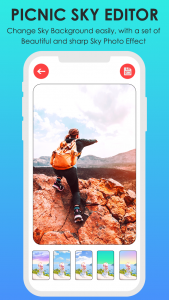اسکرین شات 1 برنامه PicNic Sky Photo Filter Editor