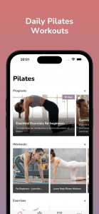 اسکرین شات 1 برنامه Pilates - Daily Workout