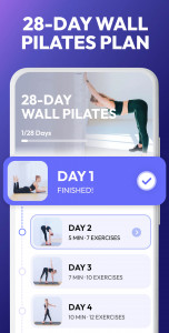 اسکرین شات برنامه Pilates Workout at Home 3