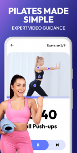 اسکرین شات 6 برنامه Pilates Workout at Home