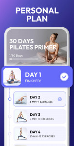 اسکرین شات برنامه Pilates Workout at Home 2