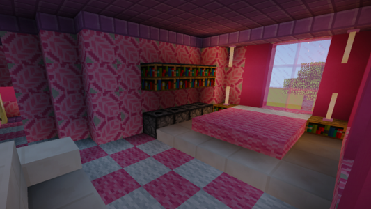 اسکرین شات برنامه Pink doll house for MCPE 2