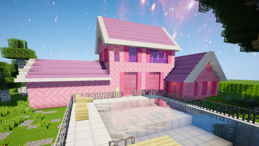 اسکرین شات برنامه Pink doll house for MCPE 3