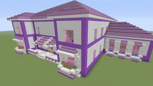 اسکرین شات برنامه Pink houses for minecraft 3