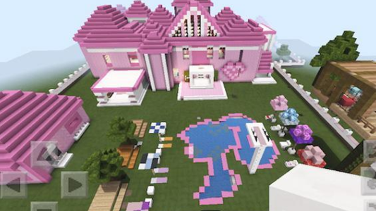 اسکرین شات 4 برنامه Pink houses for minecraft