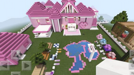 اسکرین شات برنامه Pink houses for minecraft 4