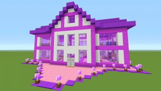 اسکرین شات برنامه Pink houses for minecraft 2